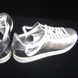 Adidas Stan Smith Metallic Silver Sneakers Wom 7.5